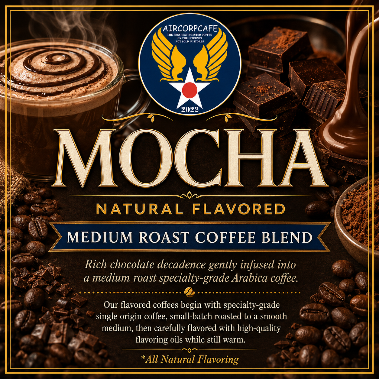 Mocha Natural Flavored Medium Roast Coffee Blend