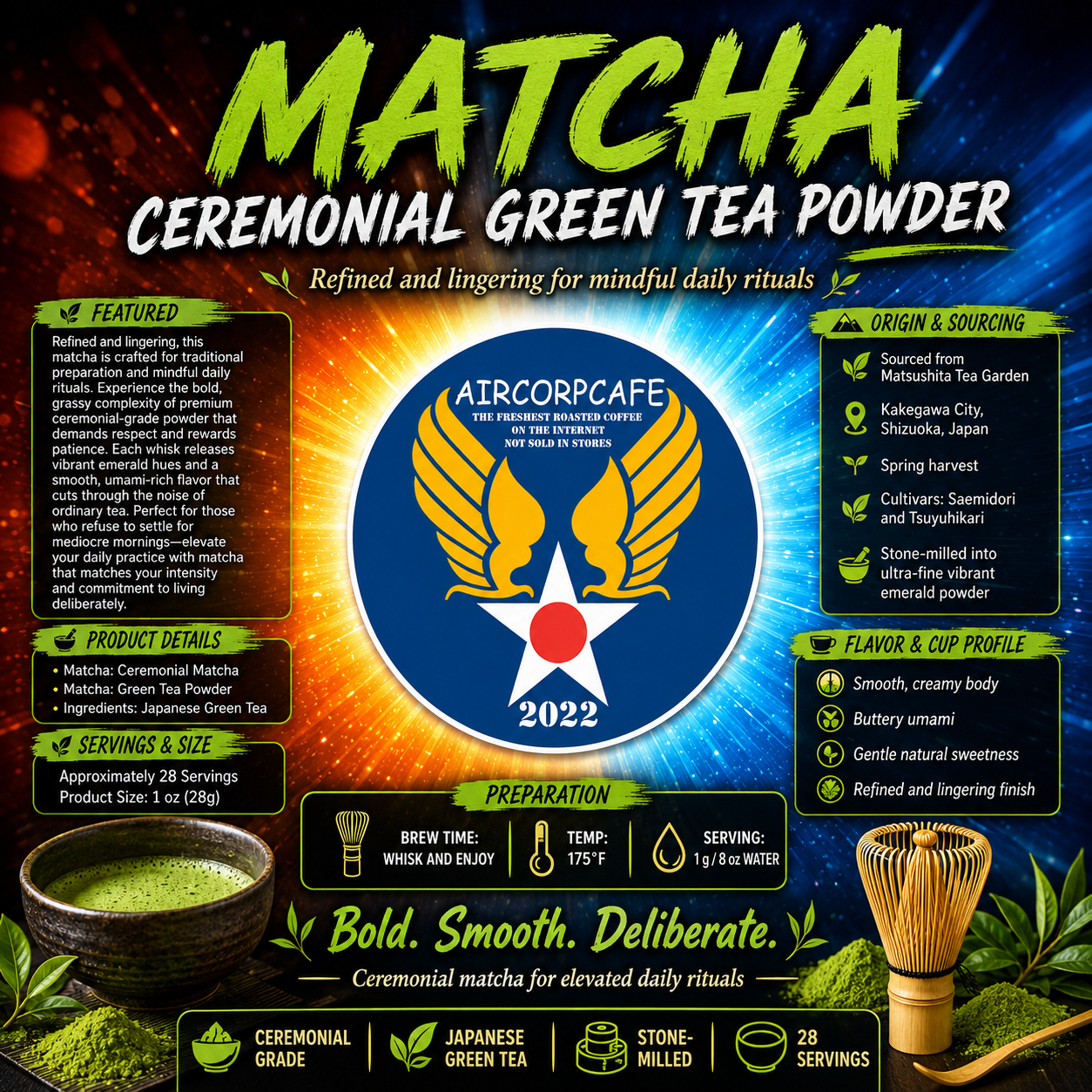 Matcha - Ceremonial Green Tea Powder