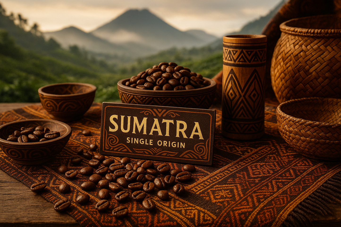 Sumatra - Single Origin Coffee, indigenous background