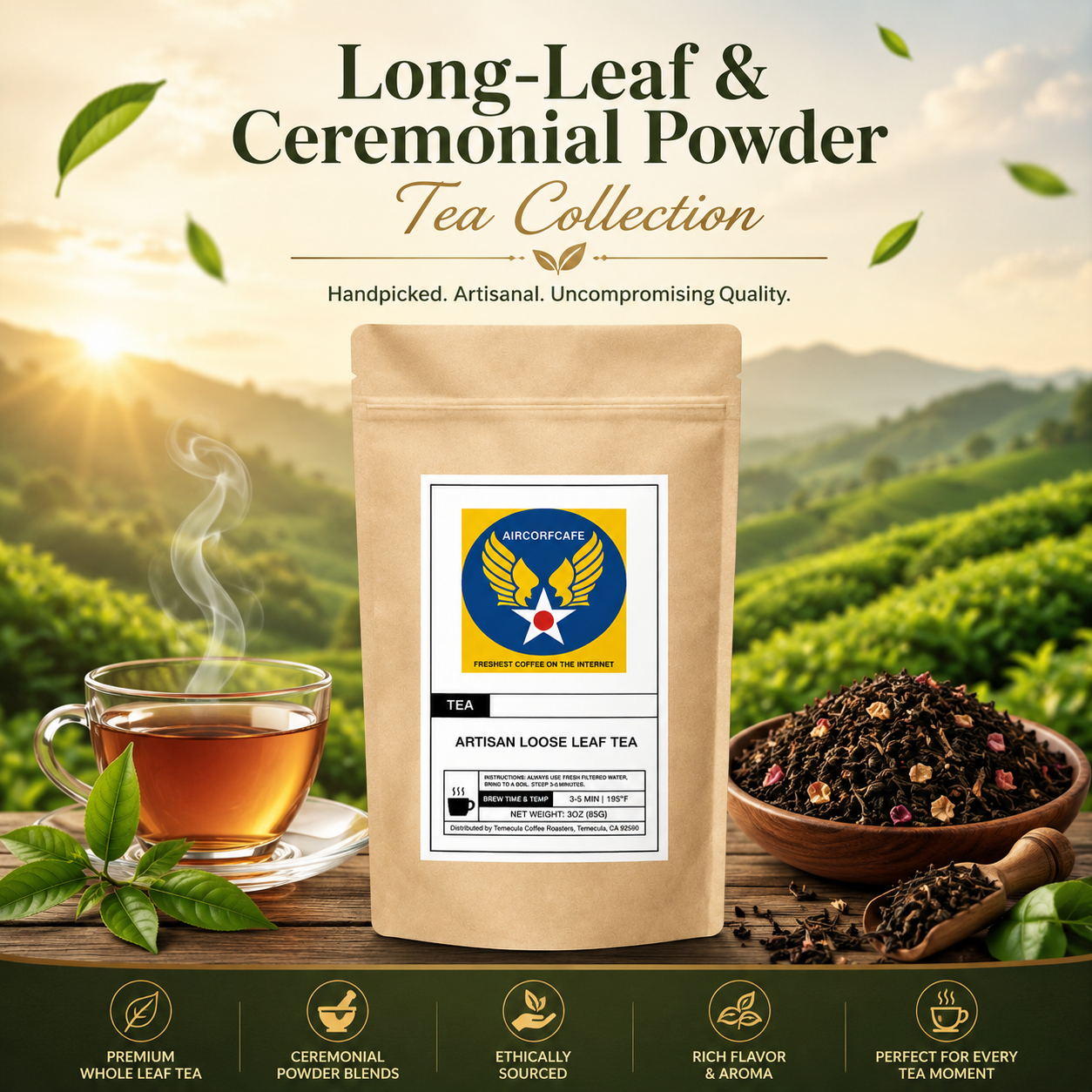 Long-Leaf & Ceremonial Powder Tea Collection