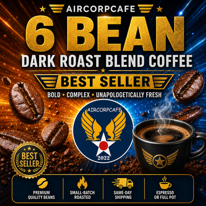6 Bean Dark Roast Blend Coffee - One of six Best Sellers