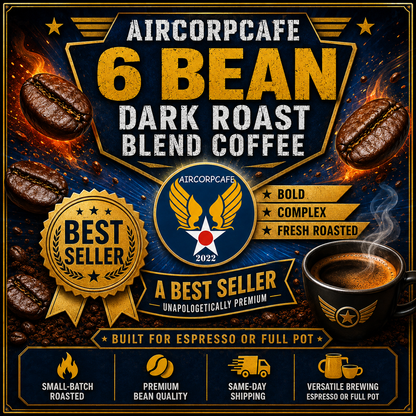6 Bean Dark Roast Blend Coffee - One of six Best Sellers