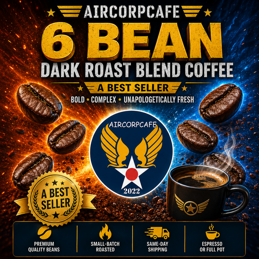 6 Bean Blend Dark Roast Coffee - 12 Pods