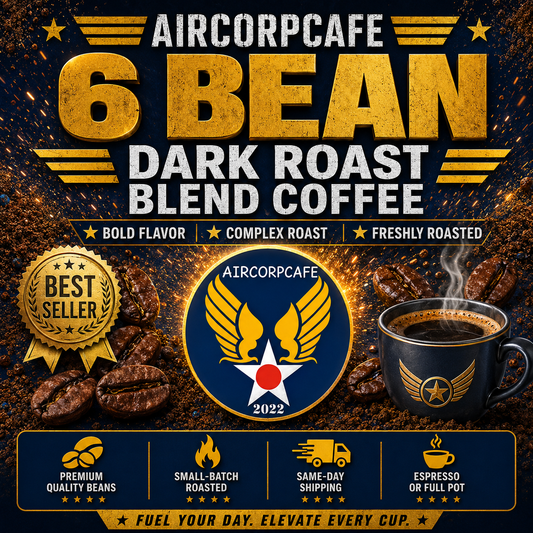 6 Bean Dark Roast Blend Coffee - A Best Seller