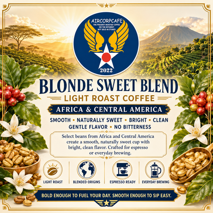 Blonde Sweet Light Roast Blend Coffee from Africa and Central America