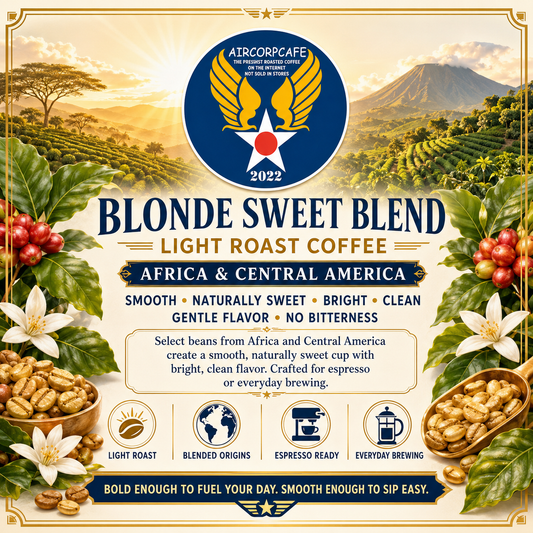 Blonde Sweet Light Roast Blend Coffee from Africa and Central America