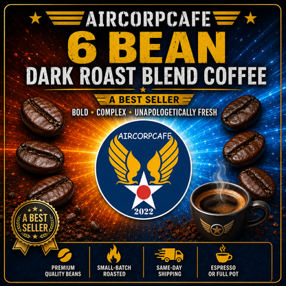 6 Bean Dark Roast Blend Coffee - A Best Seller