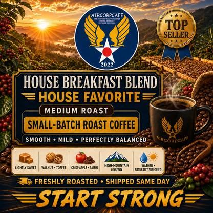 Breakfast Blend Smooth and Mild Small-Batch Roast Coffee