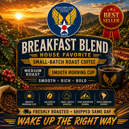 Breakfast Blend Smooth and Mild Small-Batch Roast Coffee