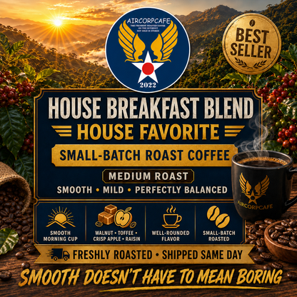 Breakfast Blend Smooth and Mild Small-Batch Roast Coffee