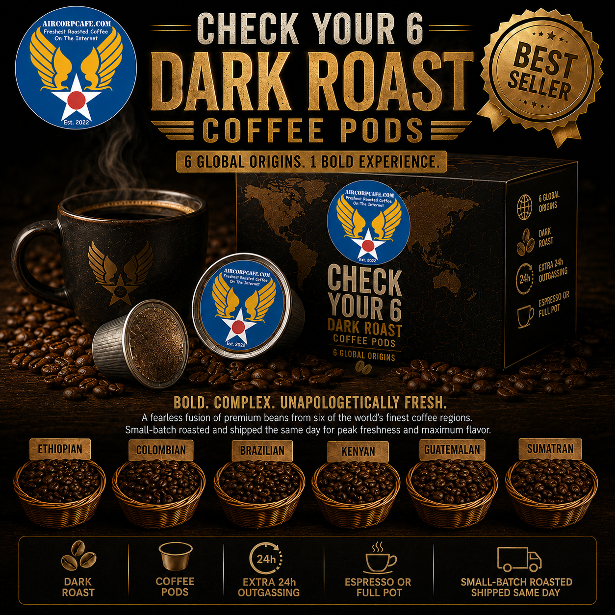 Check Your 6 Dark Roast Coffee Pods