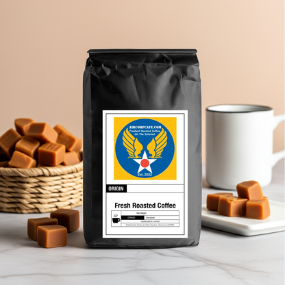Caramel Flavored Coffee – All-Natural, Sweet & Buttery