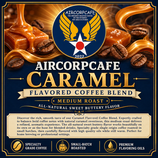 Caramel Natural Flavored Sweet & Buttery Medium Roast Blend Coffee