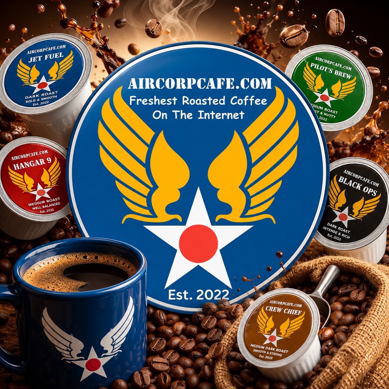 Crew Chief Breakfast Coffee Blend - 12 Capsules