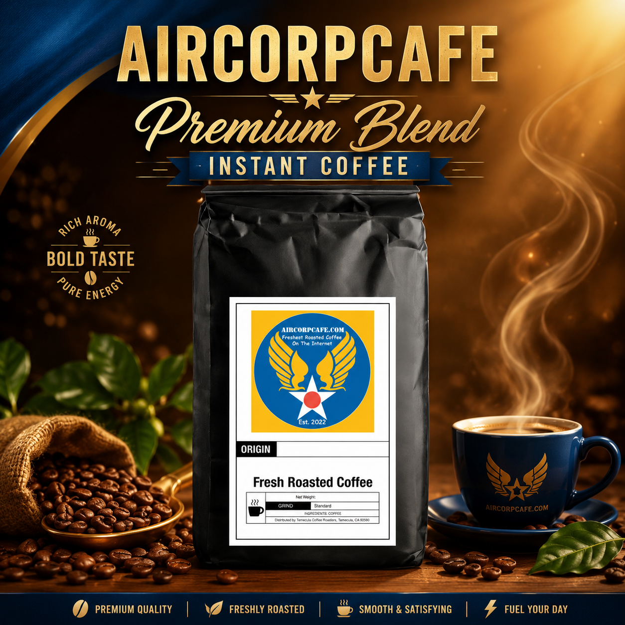 Aircorpcafe Premium Blend Instant Coffee
