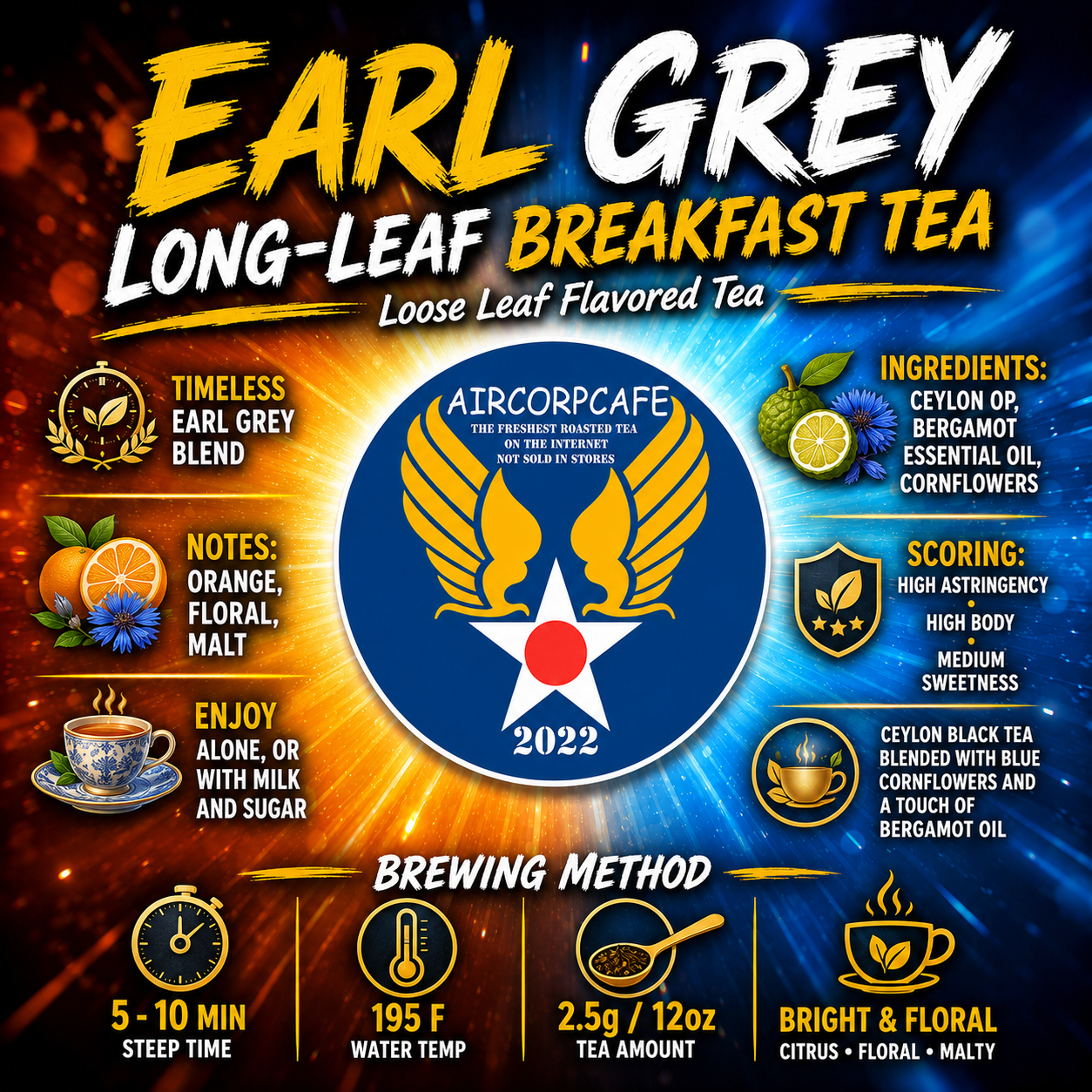 Earl Grey Long-Leaf Breakfast Tea