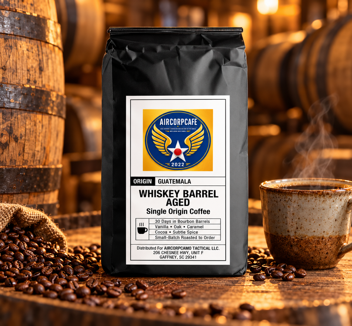 Guatemala Single Origin Whiskey Barrel Aged Coffee