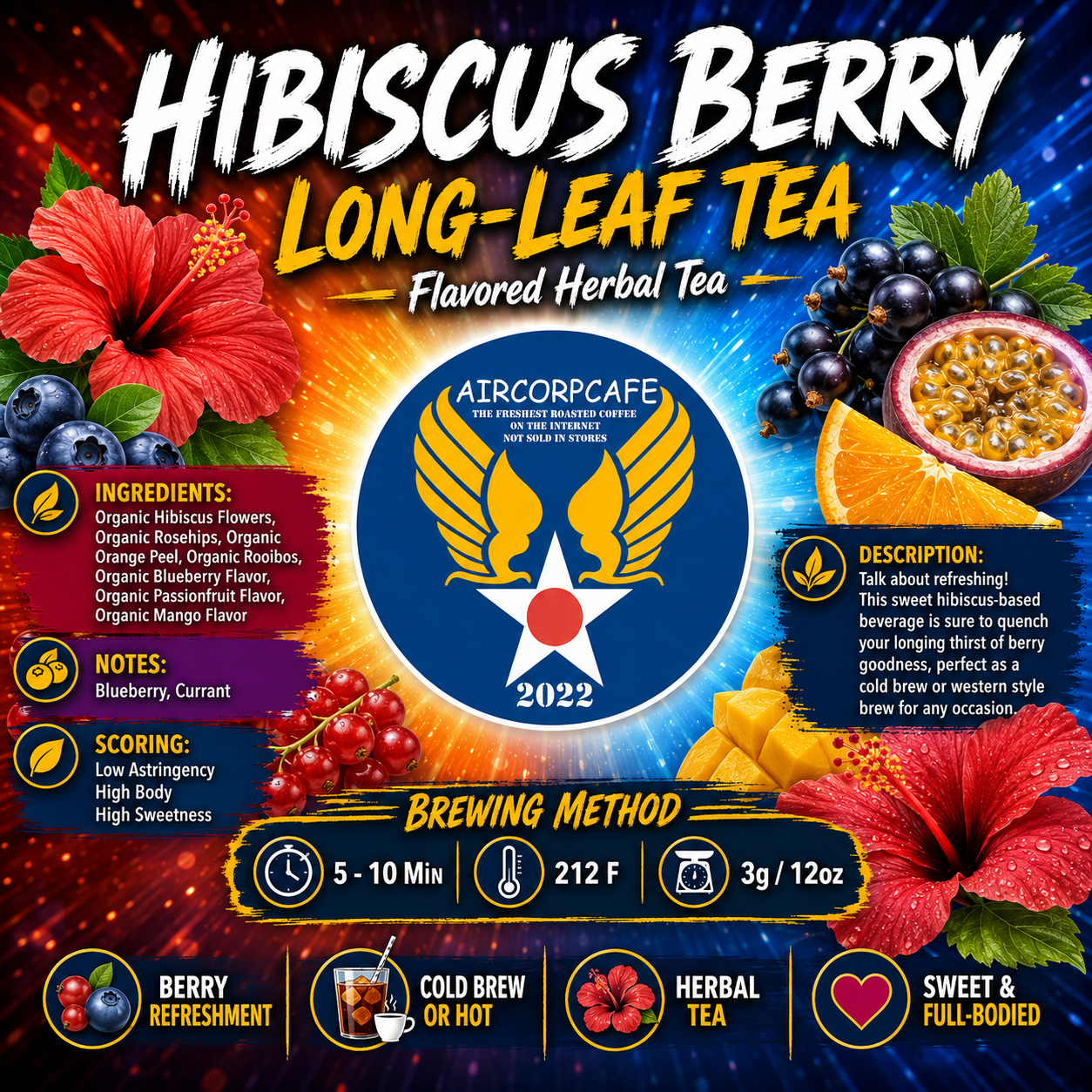 Hibiscus Berry Long-Leaf Tea