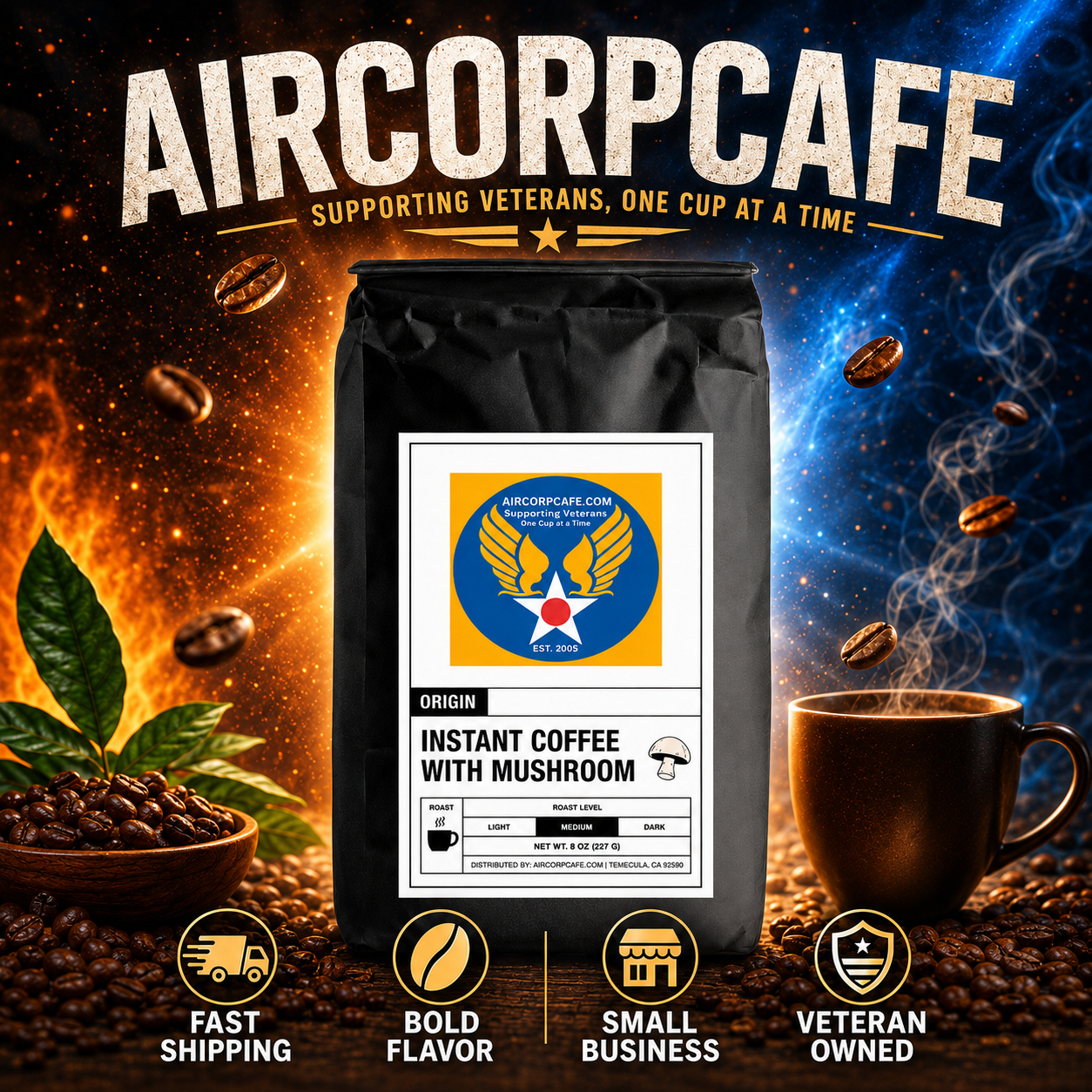 Instant Coffee with Mushroom