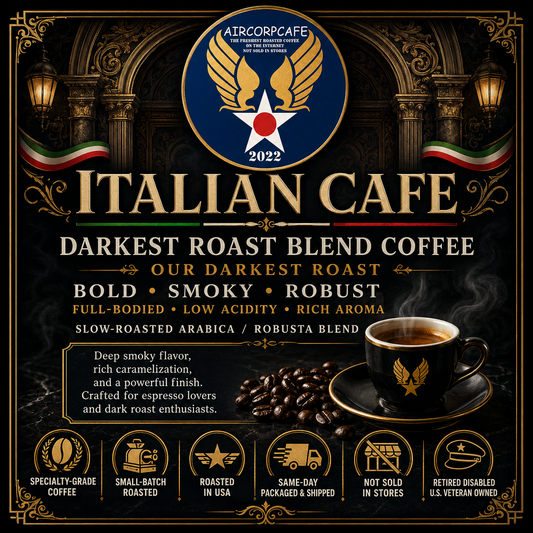 Italian Cafe Darkest Roast Blend Coffee