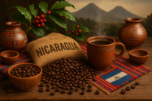 Nicaragua - Single Origin Coffee with indigenous items identifying source